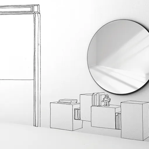 Specchio Sunset di Minotti Italia