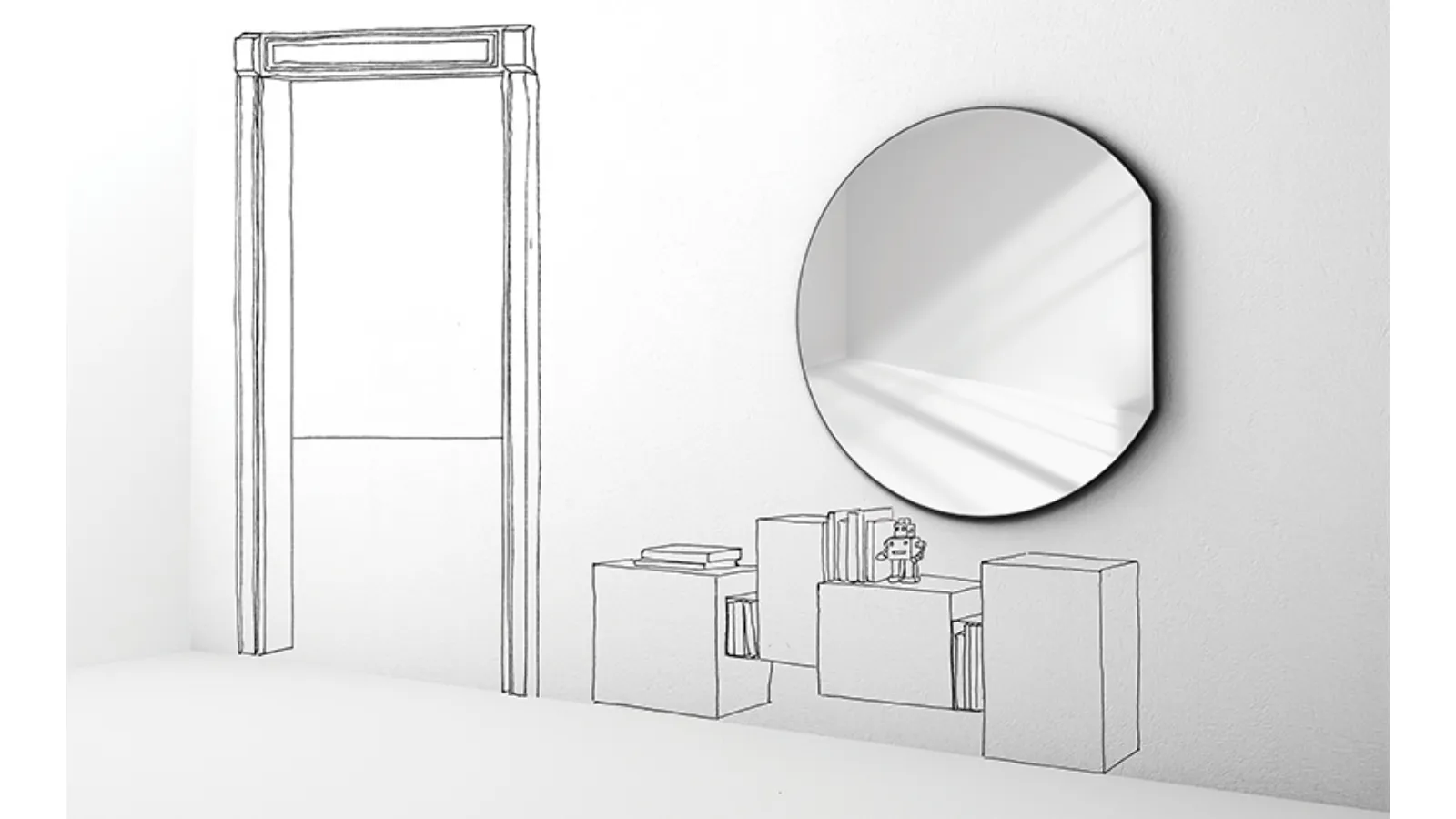 Specchio Sunset di Minotti Italia