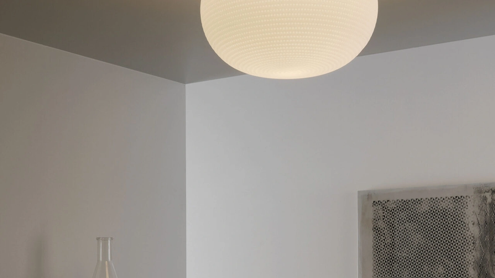 Lampada a soffitto Bianca di Fontana Arte
