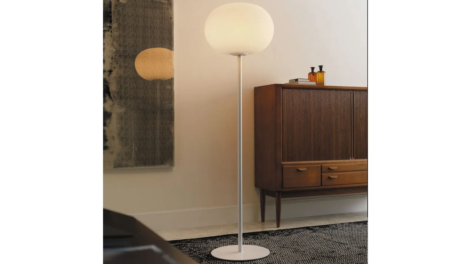 Lampada da terra Bianca Grande di Fontana Arte