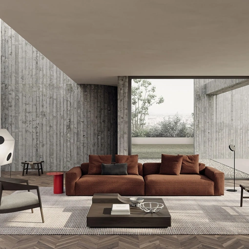 Divano lineare Cooper Soft di Frigerio