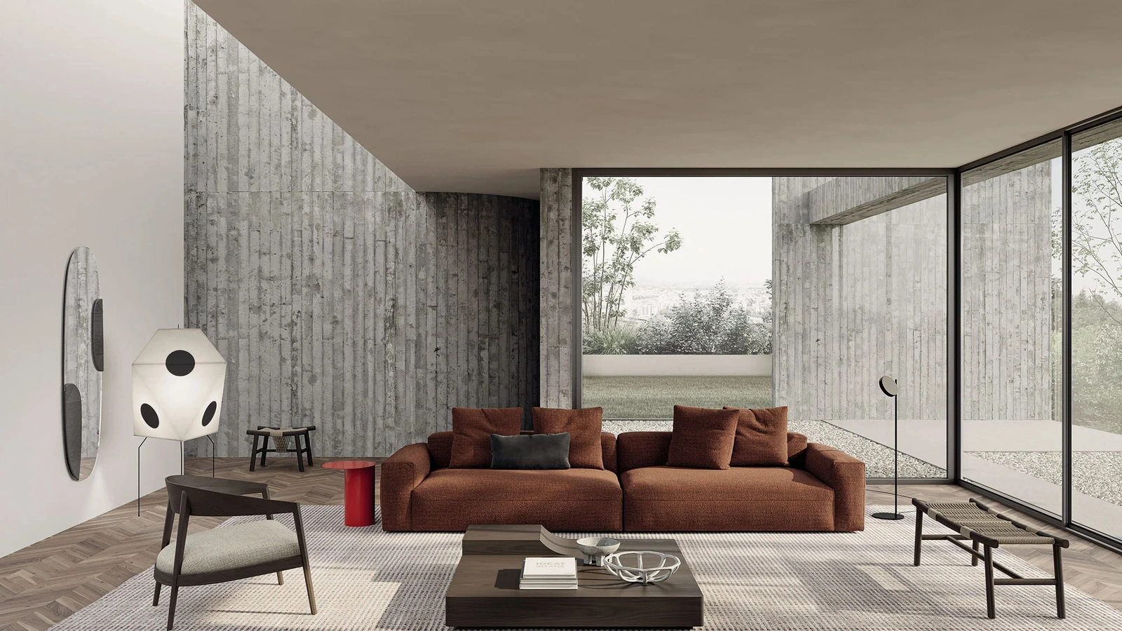 Divano lineare Cooper Soft di Frigerio
