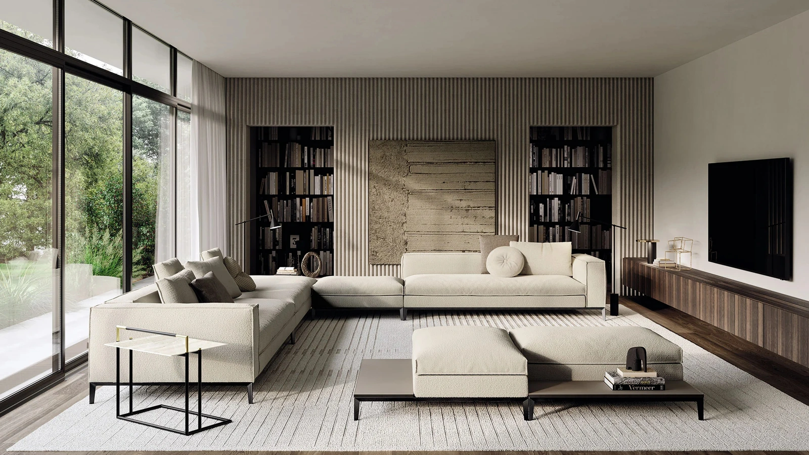 Divano angolare Taylor di Frigerio