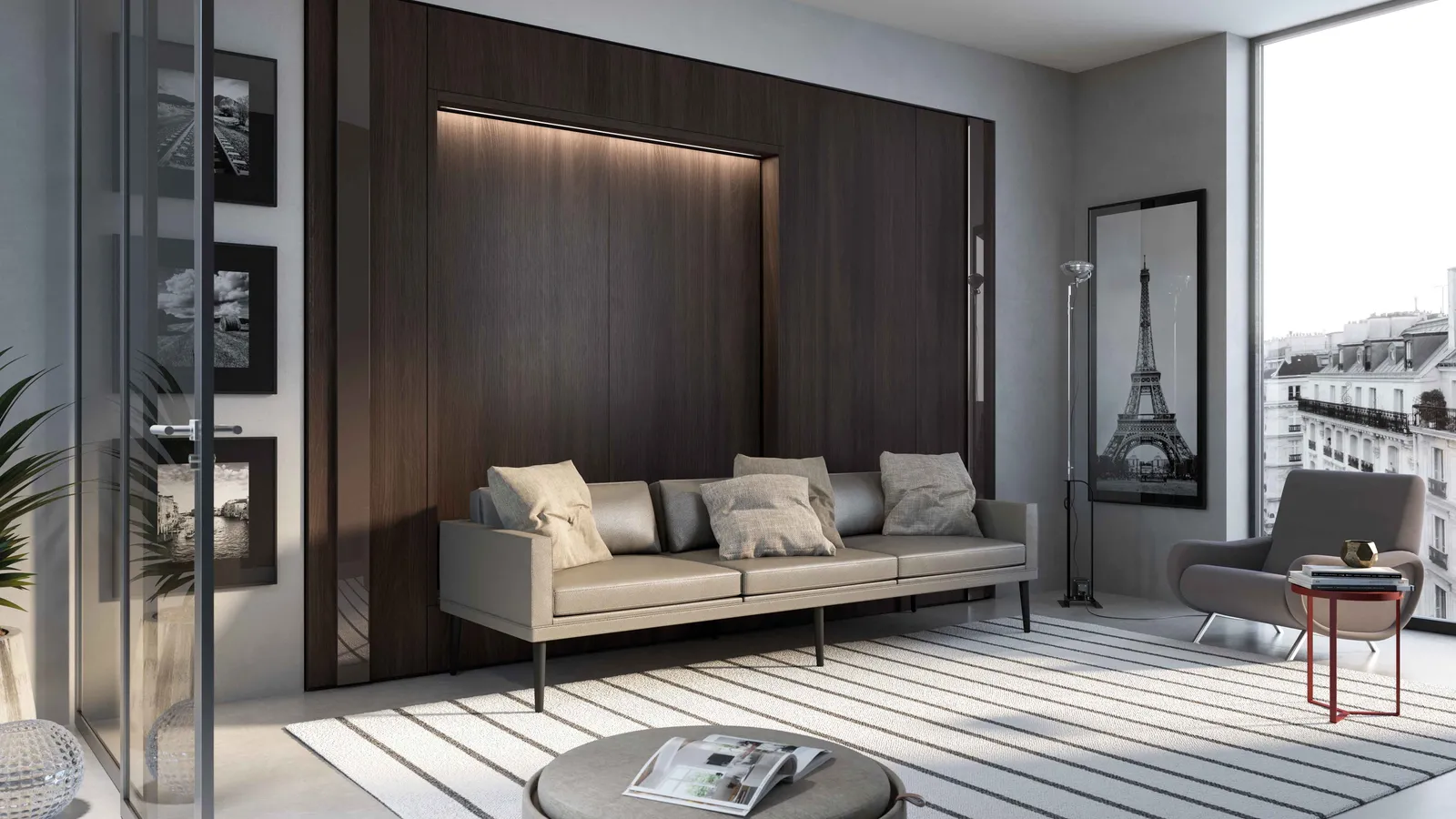 Letto a scomparsa Alcova Light Comp 253 di Tumidei