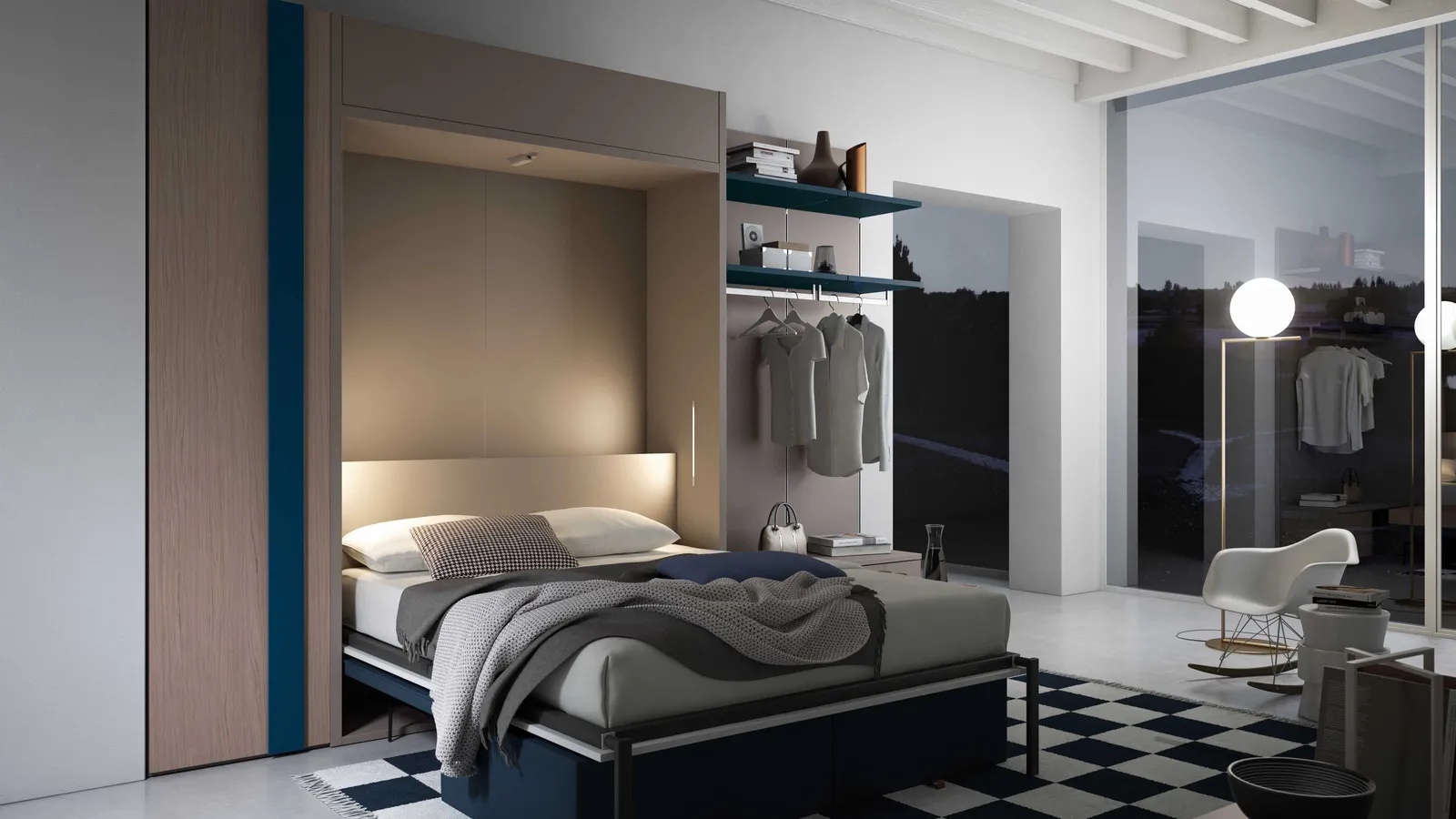 Letto a scomparsa Divano Flip di Tumidei