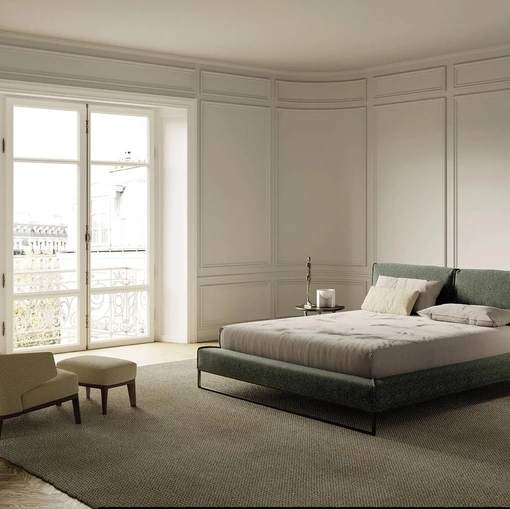 Letto imbottito Cloud di Frigerio