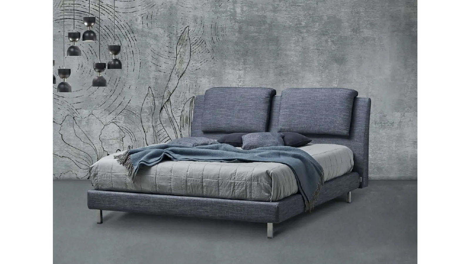 Letto con testiera Camelia di Lettissimi