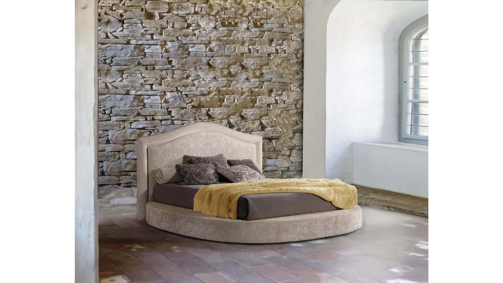 Letto matrimoniale in tessuto Sogno di Lettissimi