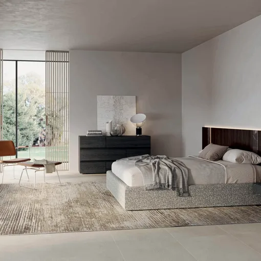 Letto Mill con testiera boiserie 02 di Tumidei