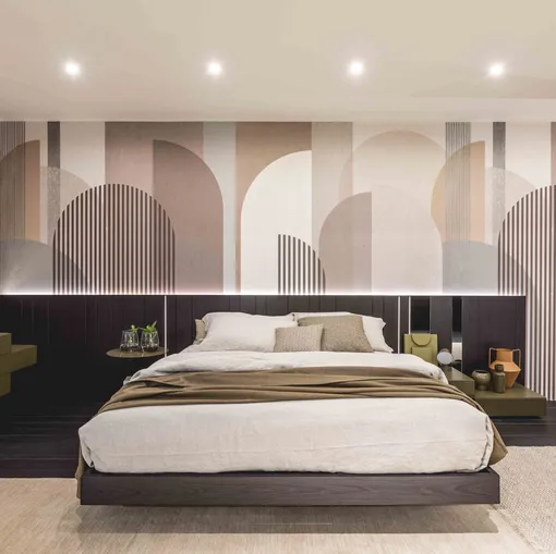 Letto Mill con testiera boiserie 03 di Tumidei