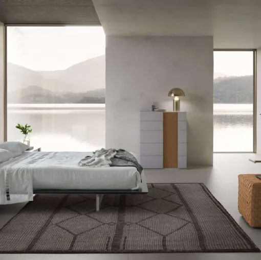 Letto con testiera Plana di Presotto