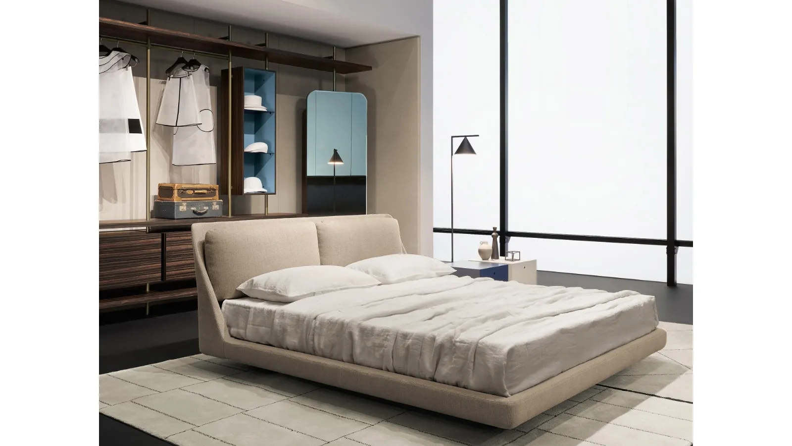 Letto in tessuto Makura di Porro
