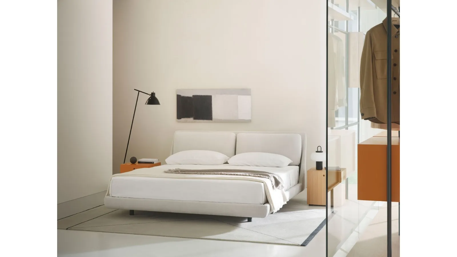 Letto in tessuto Makura di Porro