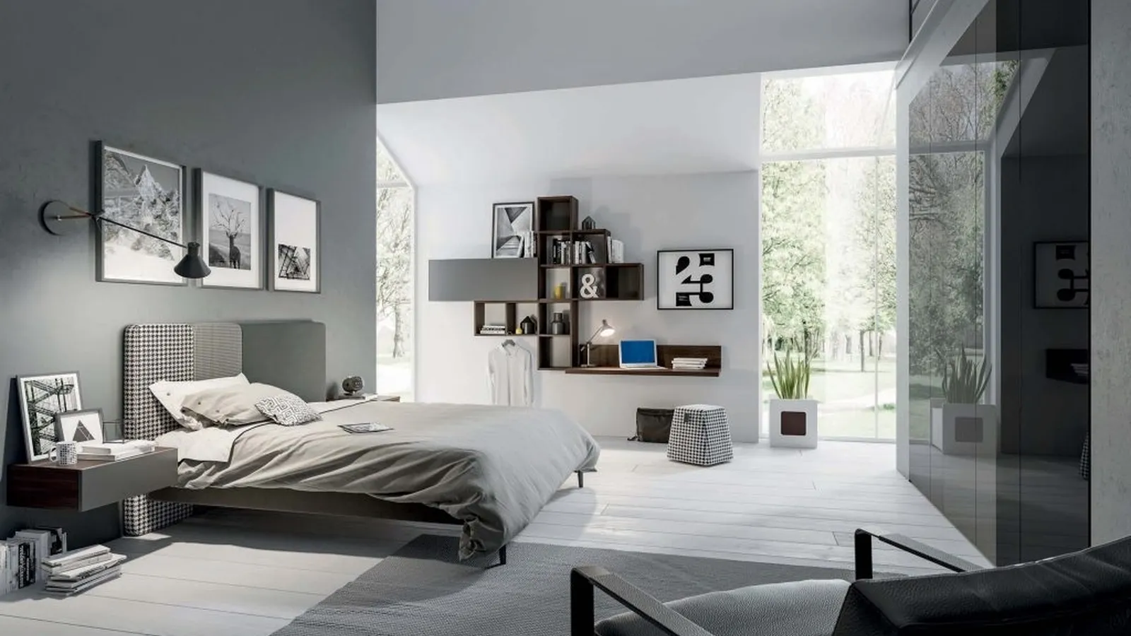 Letto in tessuto Tommy 01 di Tumidei