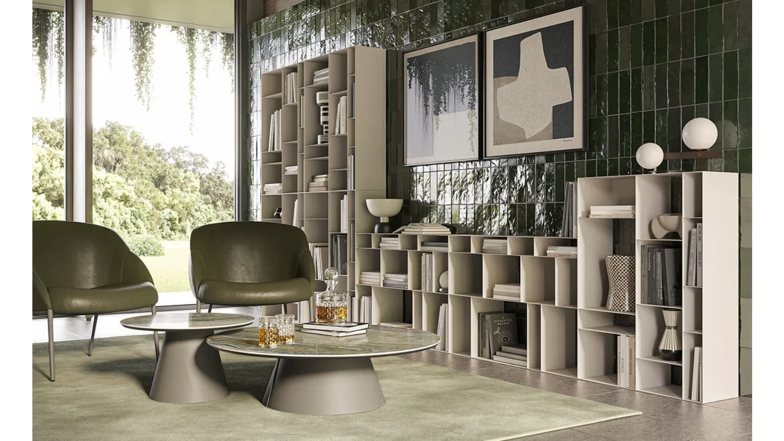 Libreria componibile Latitude di Cattelan Italia