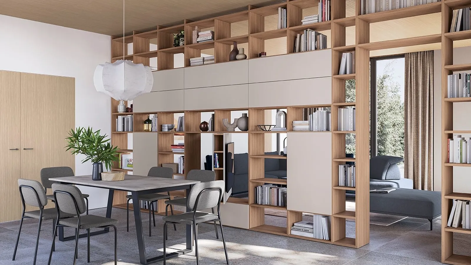 Libreria divisoria Golf Infinity L04 di Colombini Casa