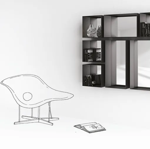 Libreria componibile sospesa Barra - Tasto di Minotti Italia