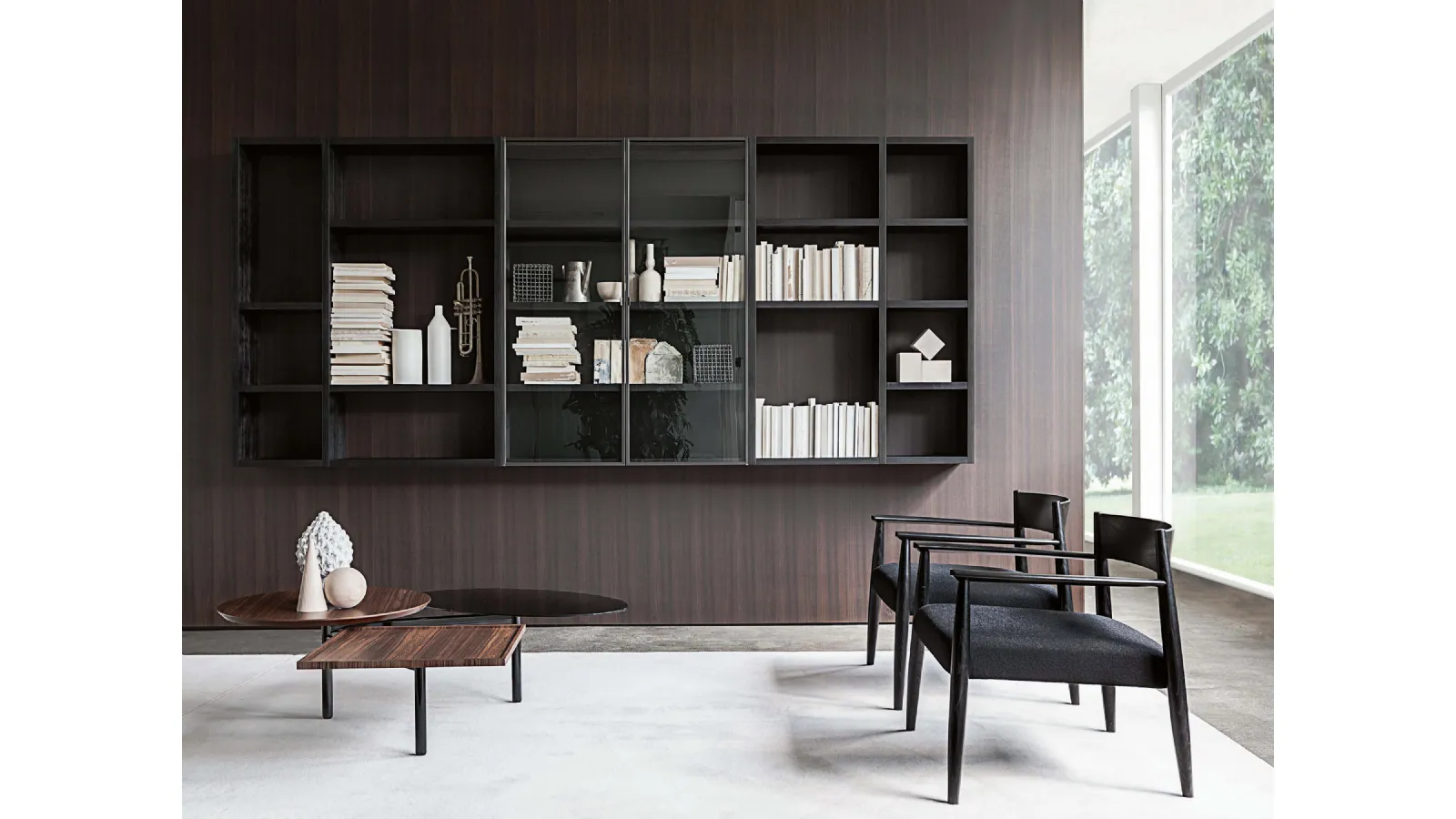 Libreria sospesa Pensile in legno di Porro