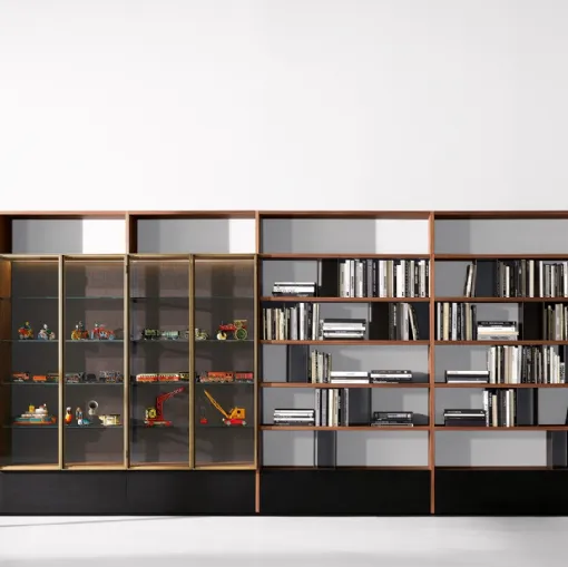 Libreria Vetrina in legno di Porro