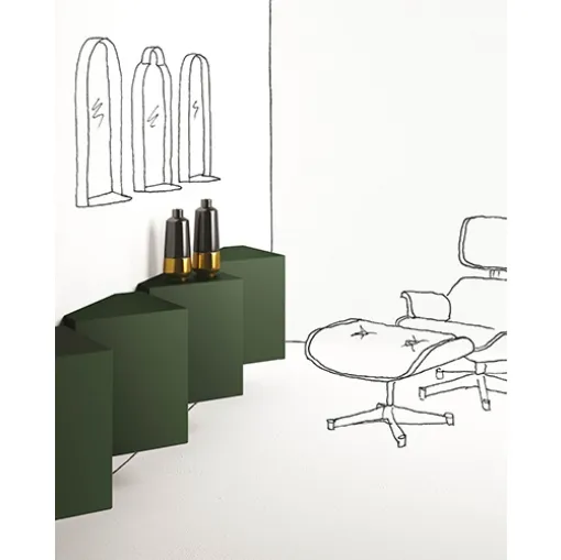 Mobile sospesoAng Verde di Minotti Italia