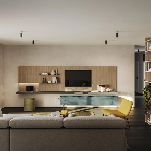 Parete Attrezzata Golf Contract A01 di Colombini Casa