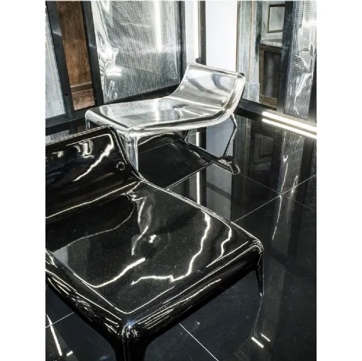 Chaise Longue 01 in fusione di alluminio di Living Divani