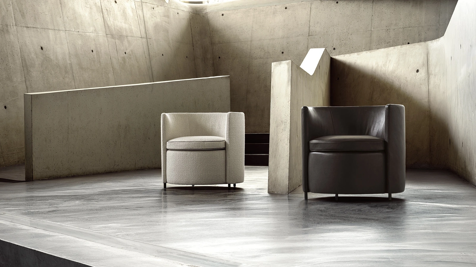 Poltroncina in pelle Lou di Frigerio