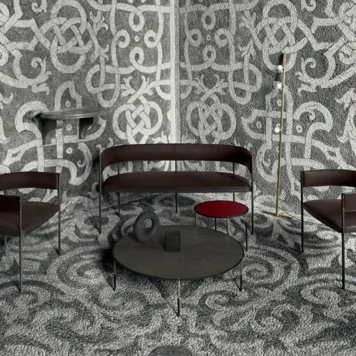 Salotto Era Settee in pelle di Living Divani