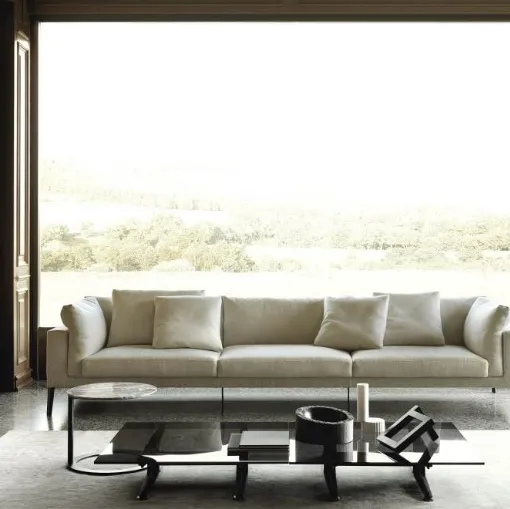 Divano lineare Floyd Hi 2 di Living Divani