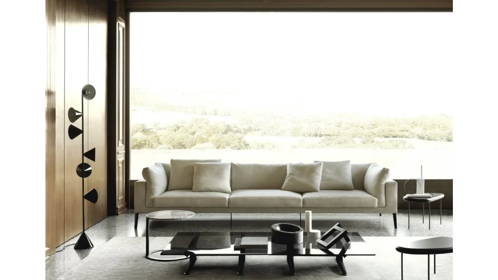 Divano lineare Floyd Hi 2 di Living Divani