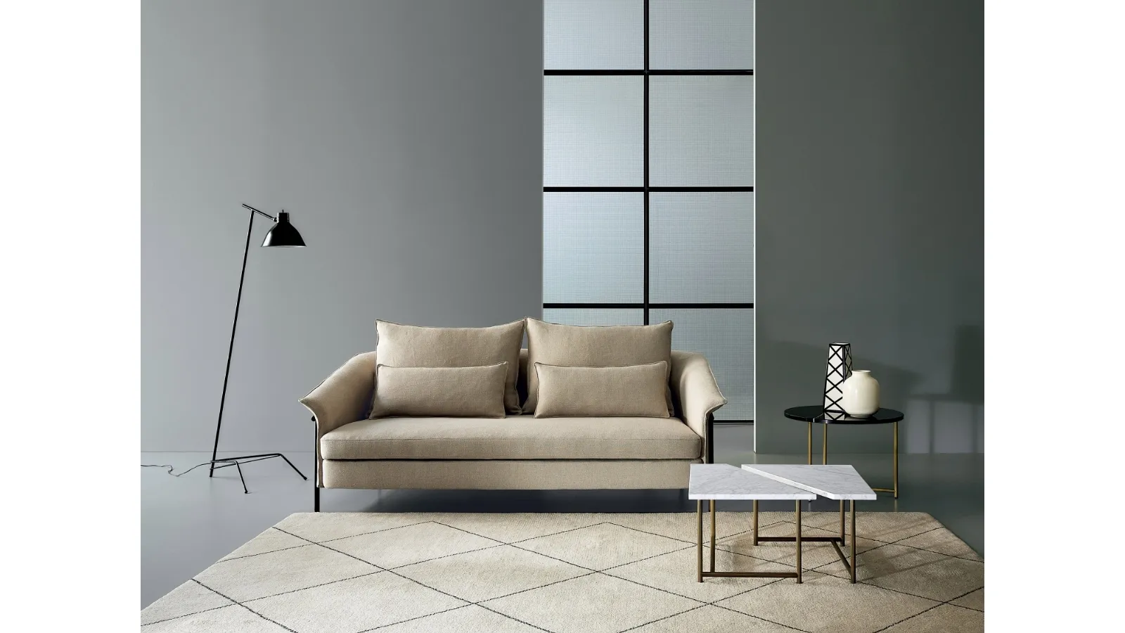 Divano lineare Kite Sofa di Porro