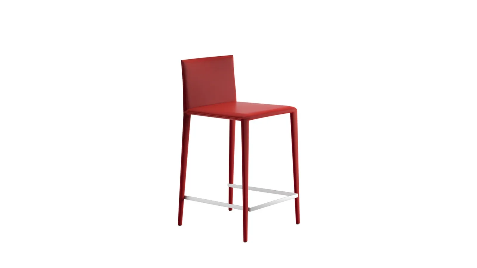 Sgabello in cuoio Norma Stool di Arper