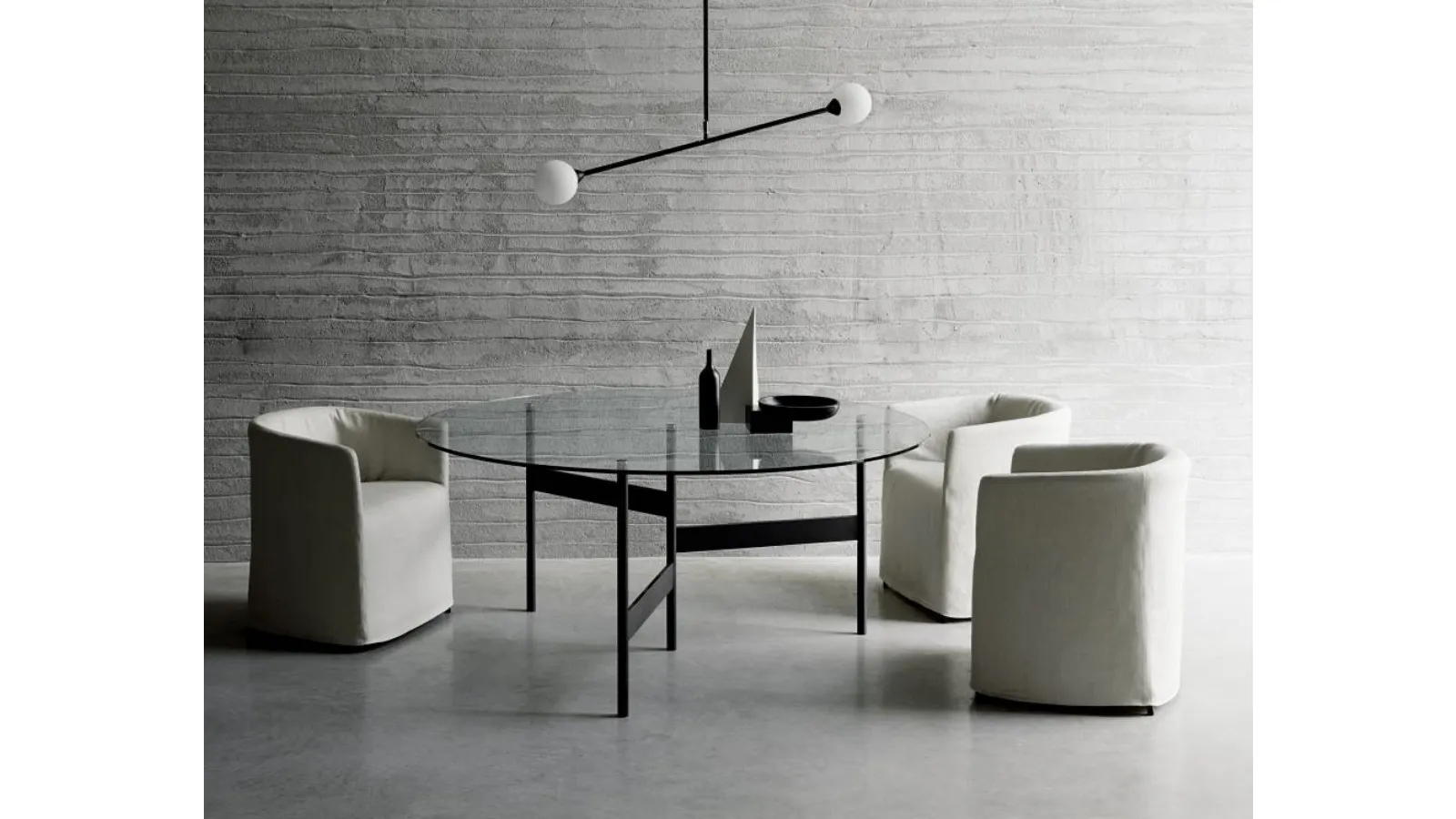 Tavolo Notes con top in Vetro di Living Divani