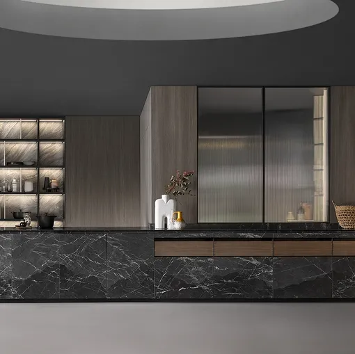Cucina Design con penisola Dandy Collection di Mittel