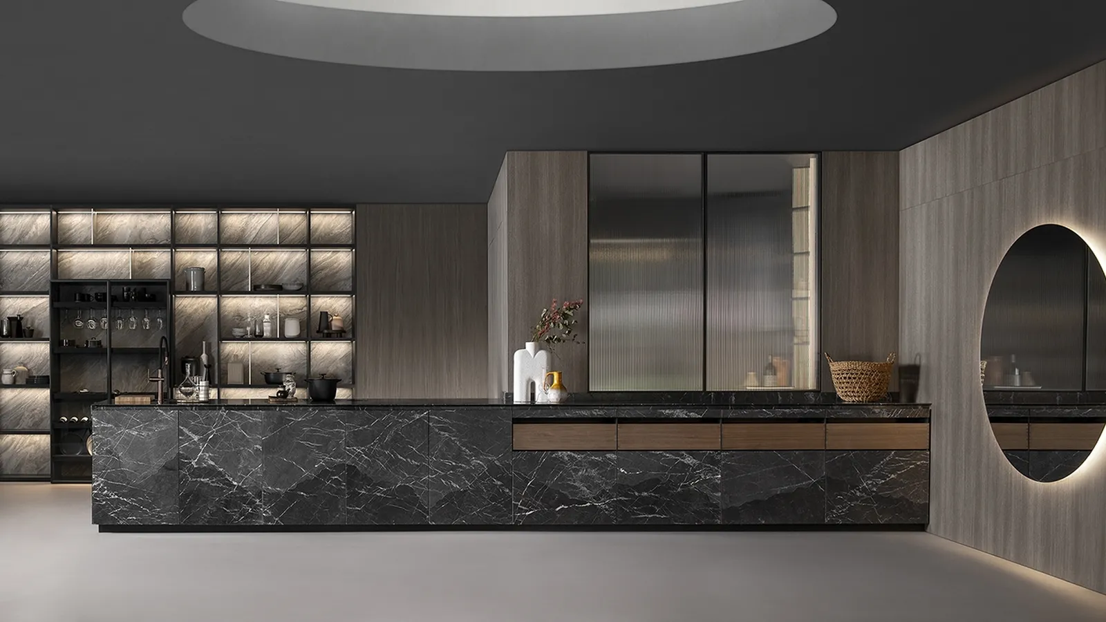 Cucina Design con penisola Dandy Collection di Mittel