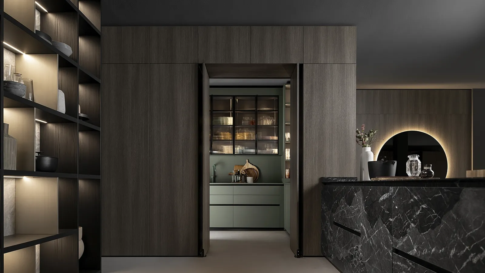 Cucina Design con penisola Dandy Collection di Mittel