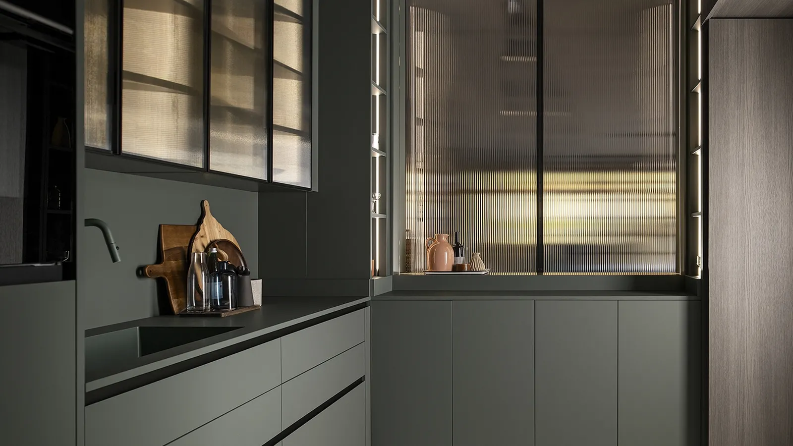 Cucina Design con penisola Dandy Collection di Mittel