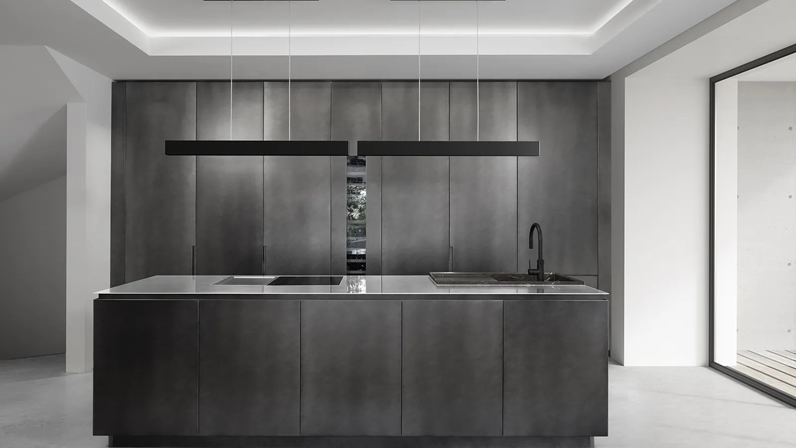 Cucina Design con isola Everyday Magic di Mittel