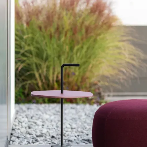 Tavolino da giardino Jey in HPL con base in marmo di LaPalma