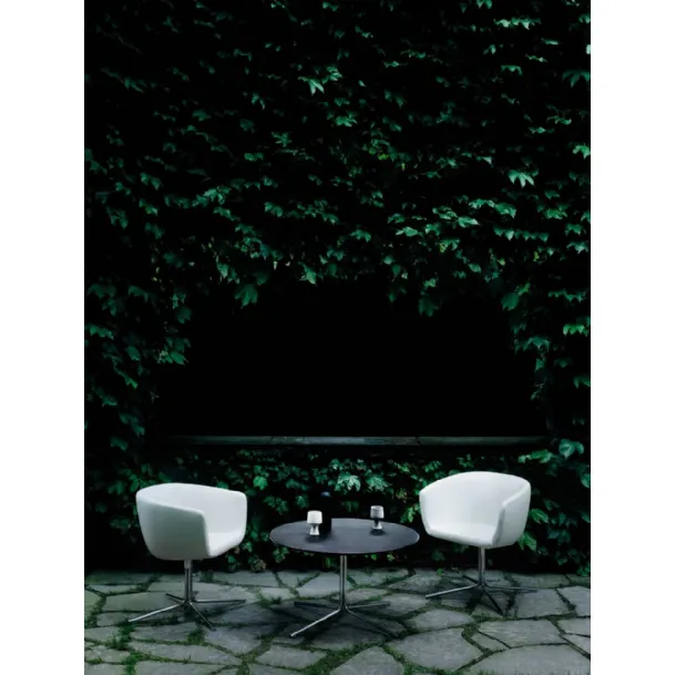 Tavolino rotondo in HPL e base in metallo Jelly Table di Living Divani